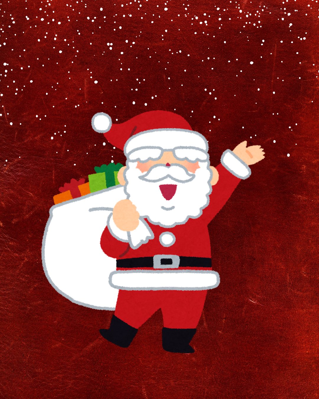 red minimalist merry christmas instagram post